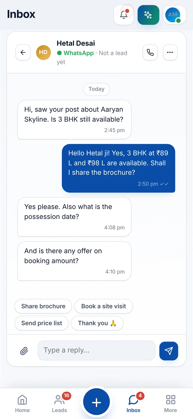 Chat on the Serra phone app